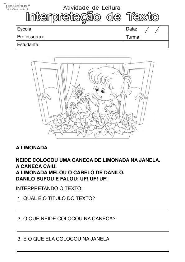 Leitura e interpretação de texto