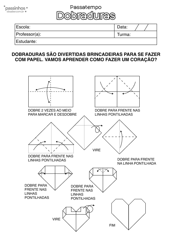 atividade infantil dobradura