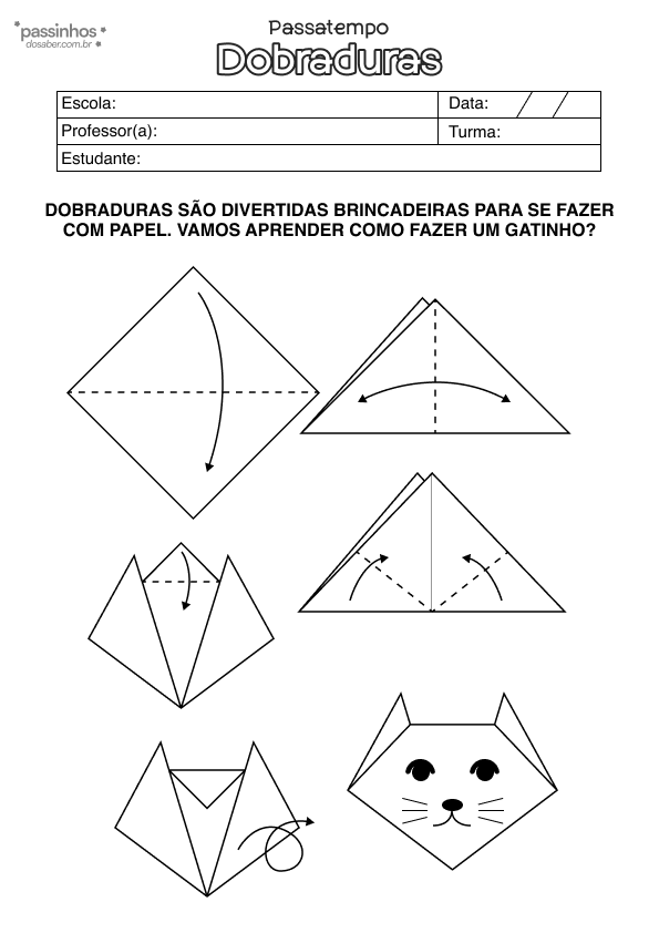 atividade infantil dobradura