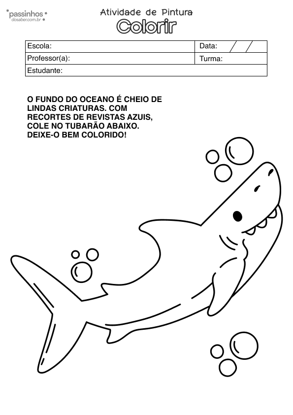 atividade infantil para colorir